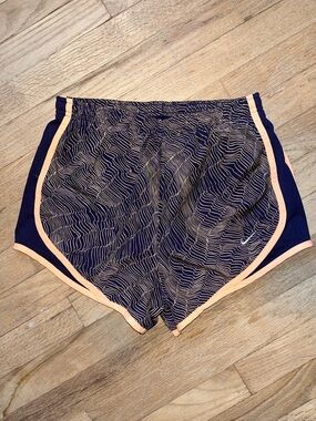 Nike Women’s Navy Shorts with Peach Trim